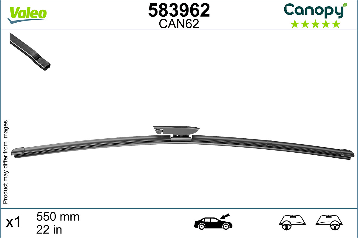 Lamela stergator VALEO 583962